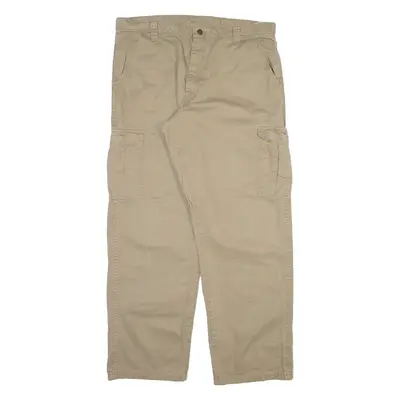 WRANGLER Cargo Mens Trousers Beige Relaxed Straight W36 L31