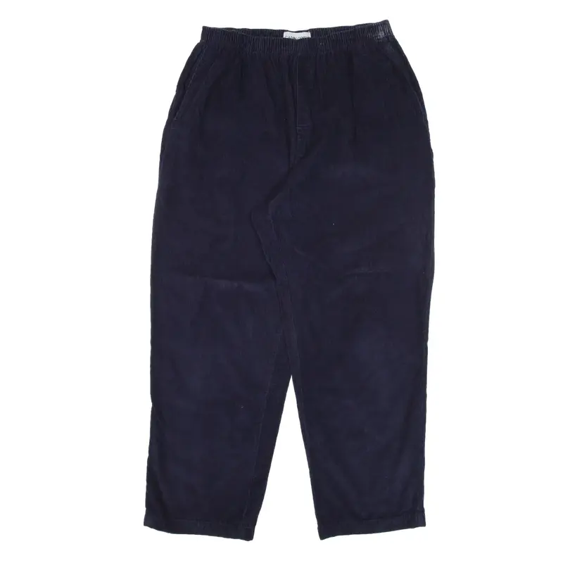 CABIN CREEK Corduroy Trousers Blue Loose Tapered Womens W28 L26