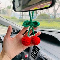 Automotive Cherry Design Mirror Hanging Ornament, Car Interior Decoration, Car Interior Mirror Hangings