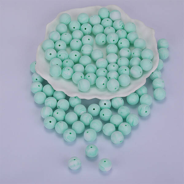 Round Silicone Focal Beads