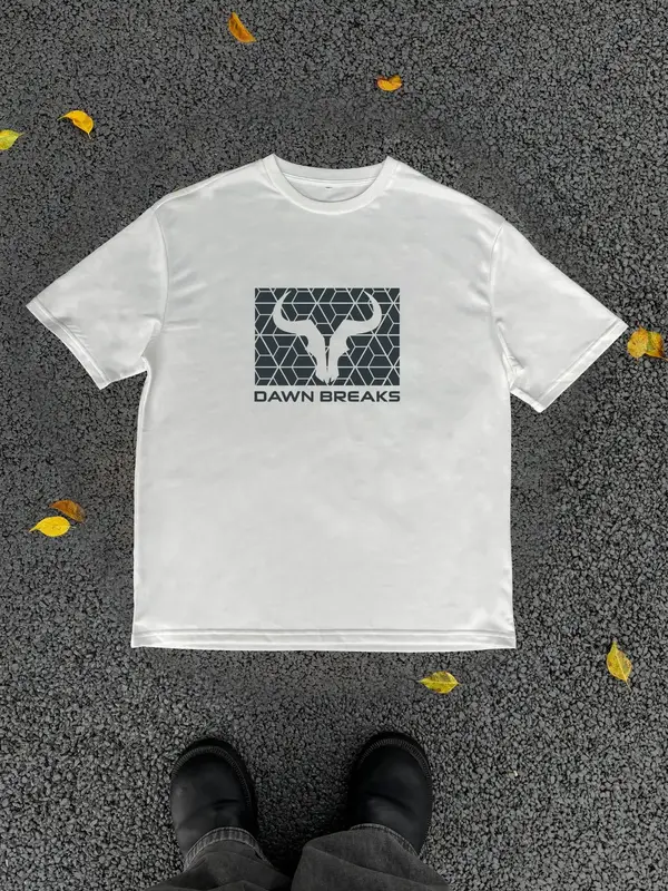 Men's Bull Head & Letter Print Round Neck Tee, Regular Fit Trendy Casual Graphic Short Sleeve T-Shirt for Daily Wear, Men's...