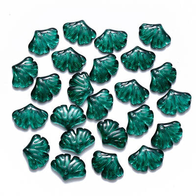 Transparent Baking Painted Glass Pendants