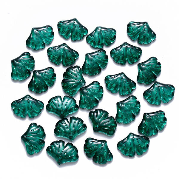 Transparent Baking Painted Glass Pendants