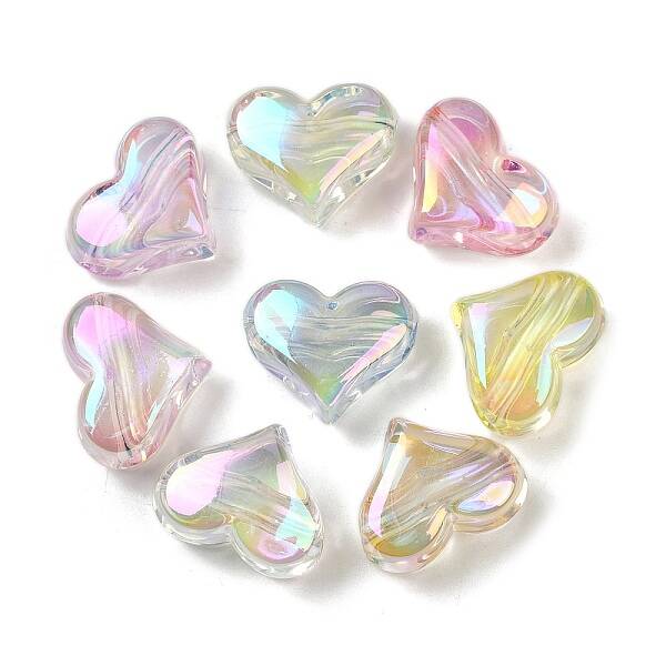 UV Plating Transparent Acrylic Beads