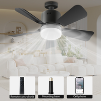 Socket Breeze Socket Fan Light with Remote, Portable Small Ceiling Fans with Lights for Bedroom, Kitchen, Living Room, Ceilin...