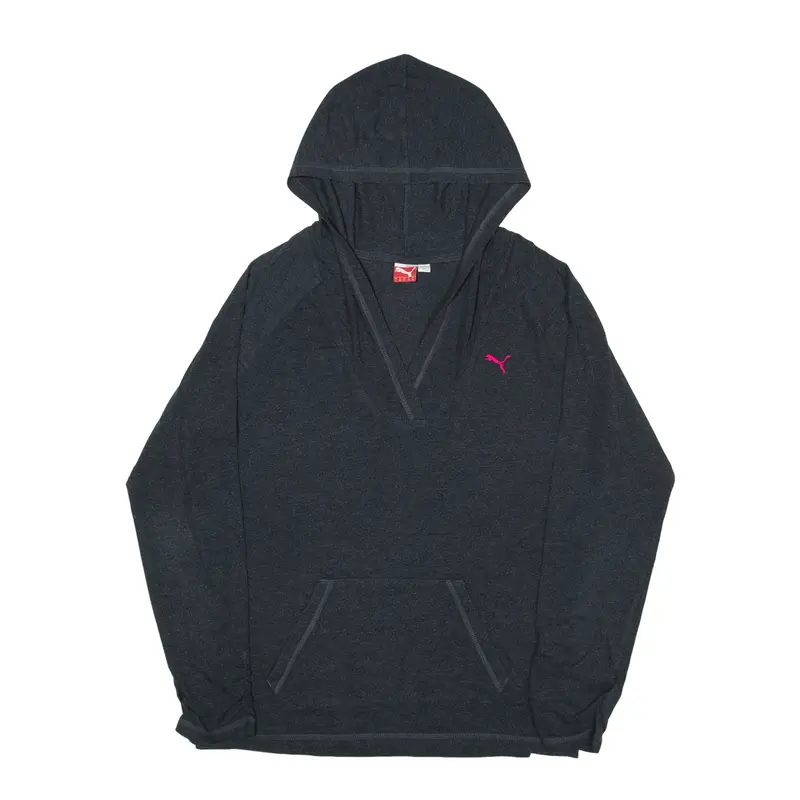 PUMA Hoodie Grey Pullover Womens UK 14