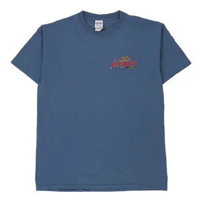 PitBike Gildan Nascar T-Shirt - Large Blue Cotton