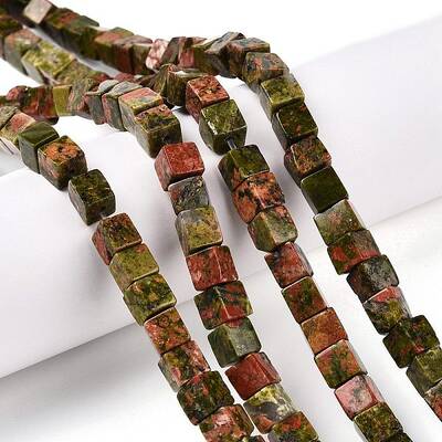 Natural Unakite Beads Strands