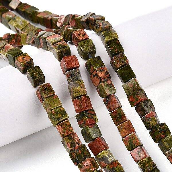 Natural Unakite Beads Strands