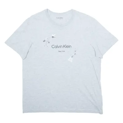 CALVIN KLEIN Mens T-Shirt Grey L