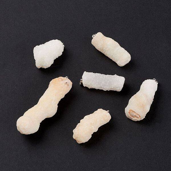 Natural Crystal Agate Pendants