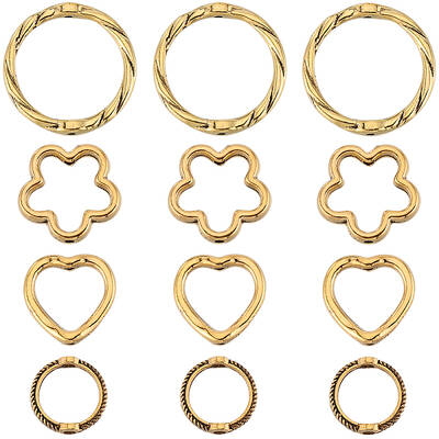 120Pcs 4 Styles Tibetan Style Alloy Bead Frames