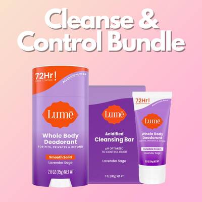 Cleanse & Control - Lume Deodorant TikTok Shops Exclusive - Aluminum Free Whole Body Deodorant, Cleansing Bar or Body Wa