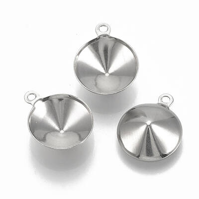 Tarnish Resistant 201 Stainless Steel Pendant Rhinestone Settings