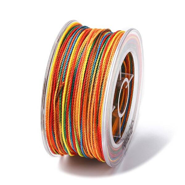 Segment Dyed Waxed Polyester Cord