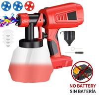 (Not Included Battery) Cordless Paint Sprayer for Milwaukee 18V Battery 48-11-1850, HVLP Spray Paint Gun with 4 Nozzles and 3...