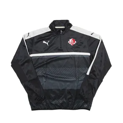 PUMA Soccer 1/4 Zip USA Sweatshirt Black High Neck Mens 2XL