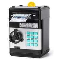 Piggy Bank, Saving Box, Large Electronic Money Coin Banks with Password Protection, Automatic Paper Money Scroll Saving Box, ...