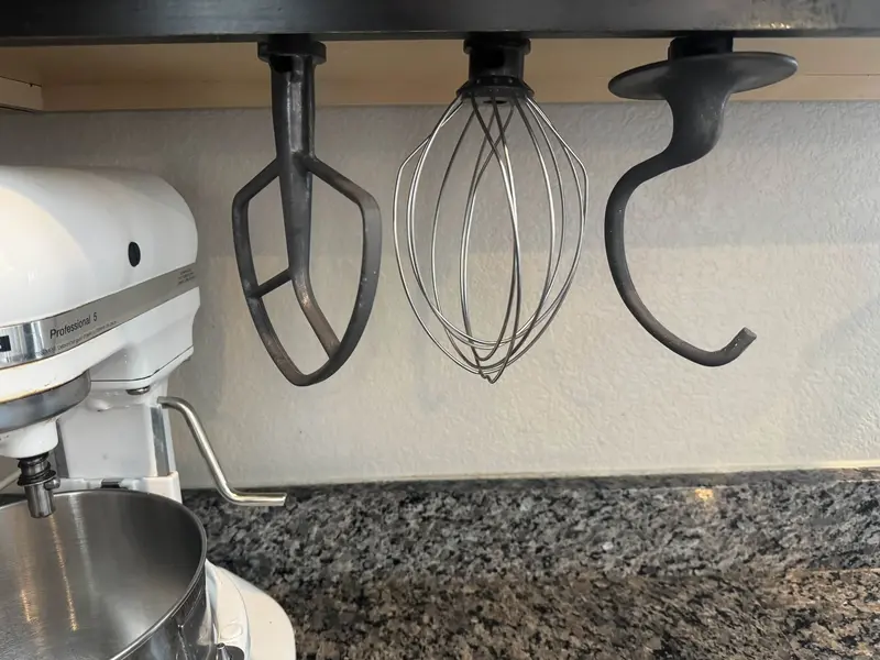 KitchenAid Mixer Attachment Mounts - Triple, Double or Single Mounts - Wire Whisk, Dough Hook, Flat Paddle Beater Attachments