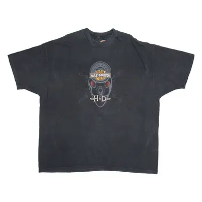 HARLEY DAVIDSON Mens T-Shirt Black 3XL