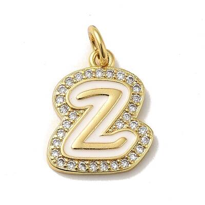 Brass Micro Pave Cubic Zirconia Pendants
