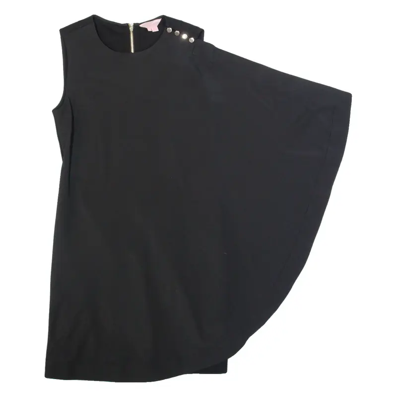TED BAKER Womens Bodycon Dress Black Viscose Sleeveless Knee Length S