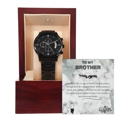 Masterpiece of Time - Black Chronograph Watch