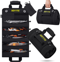 Gift for Men,Premium Roll Up Tool Bag,Heavy Duty Small Tool Bag Storage with W/Detachable Pouches,Waterproof Oxford Cloth,Too...