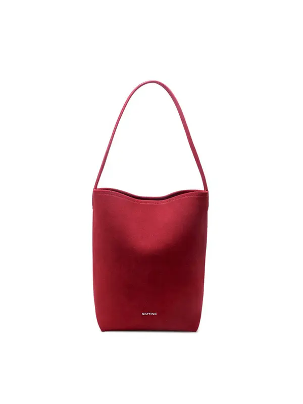 Smting suede bucket purse