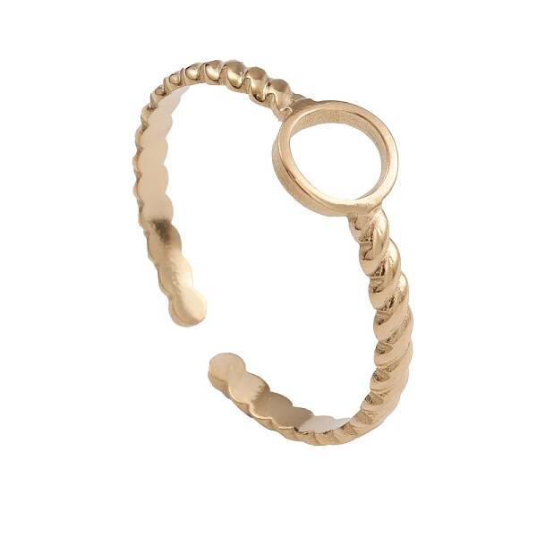 Ion Plating(IP) 304 Stainless Steel Cuff Rings