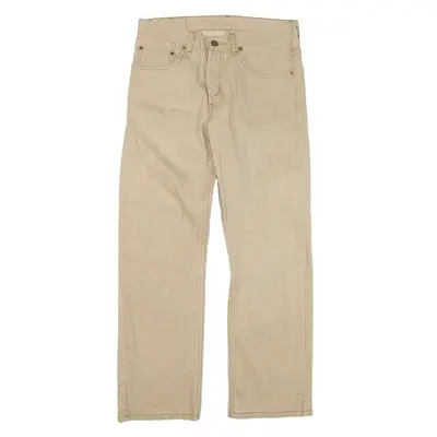 LEVI'S 505 Jeans Beige Denim Regular Straight Boys W28 L28