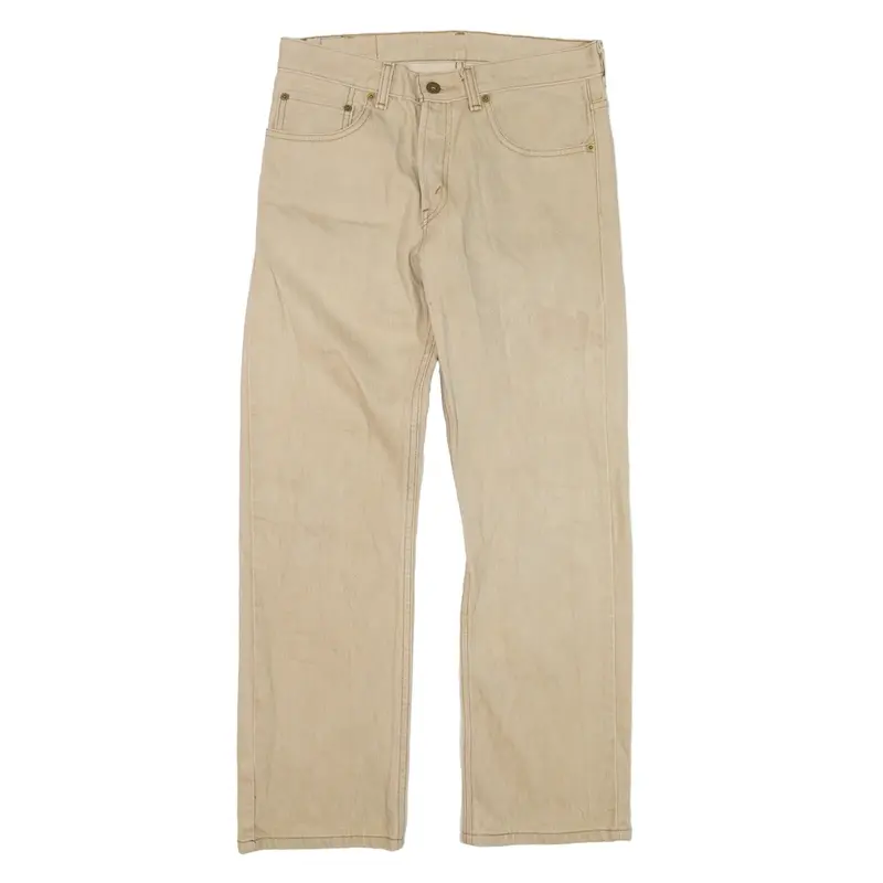 LEVI'S 505 Jeans Beige Denim Regular Straight Boys W28 L28