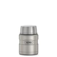 THERMOS Stainless King Food Jar with Spoon, 16 Oz Steel Insulation Wide Mouth