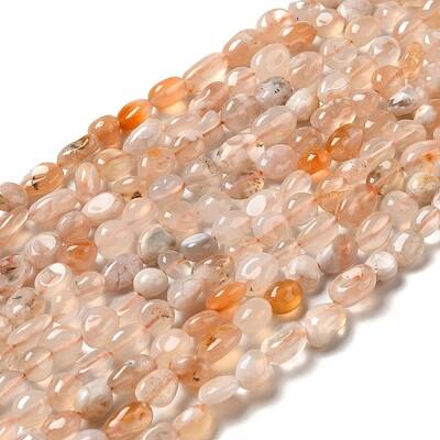 Natural Cherry Blossom Agate Beads Strands
