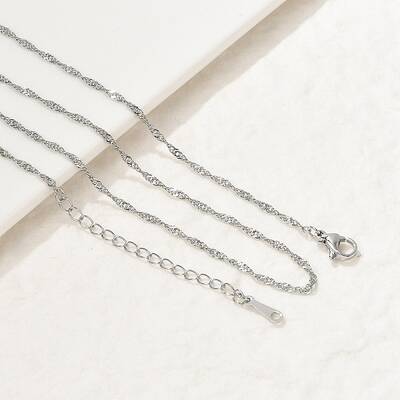Brass Singapore Chain Necklaces for Women