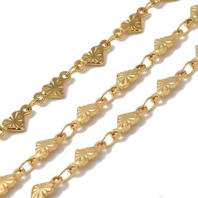 Ion Plating(IP) 304 Stainless Steel Heart Link Chains