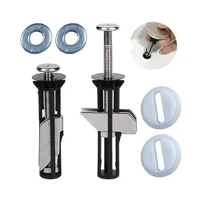 Universal Toilet Seat Bolt Kit Screws Quick Release Easy Install Toilet Seat Replacement Parts Toilet Cover Maintenance Fixin...