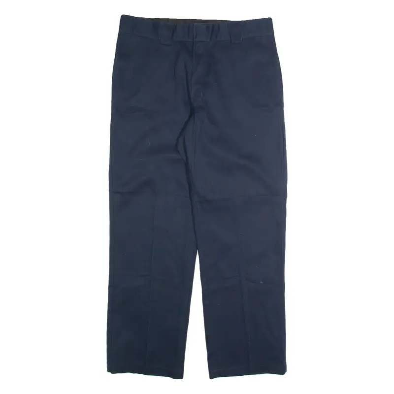DICKIES Chino Mens Trousers Blue Regular Straight W34 L30