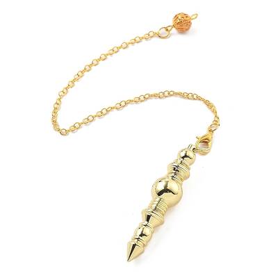 Brass Dowsing Pendulum Big Pointed Pendants