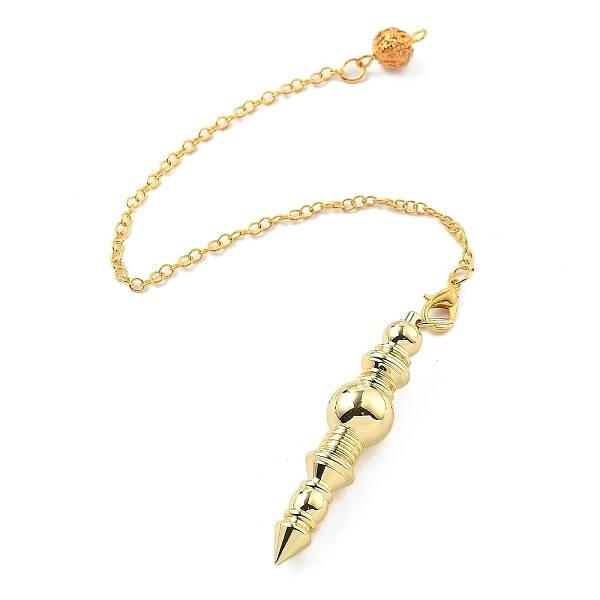Brass Dowsing Pendulum Big Pointed Pendants