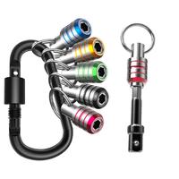 Drill Bit Holder Kit, 1/4 Inch Multipurpose Hex Shank Keychain Socket Adapter, Summer Gift, Inter Locking Quick Release Magne...