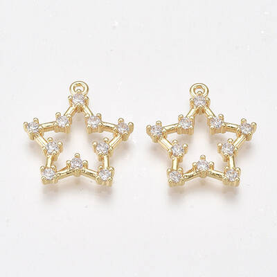Brass Cubic Zirconia Pendants