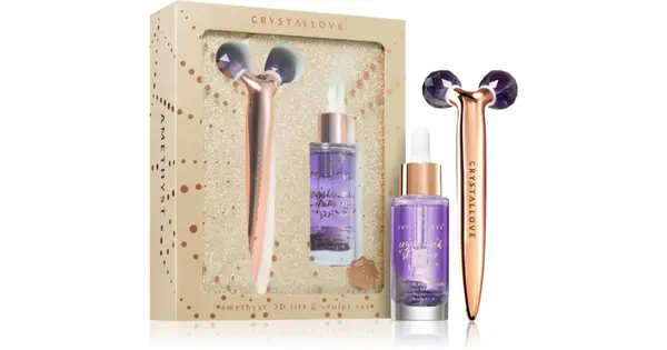 Crystallove Golden Amethyst 3D Lift & Sculpt Set (for perfect skin) 1 pc