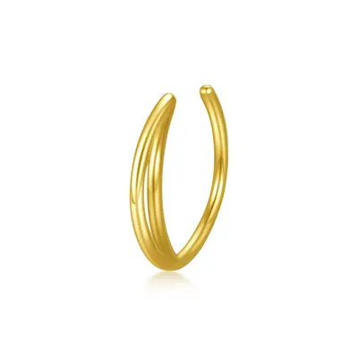 14K Gold Moon Nose Ring