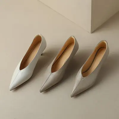 CHIKO Sophie Pointy Toe Block Heels Pumps Shoes