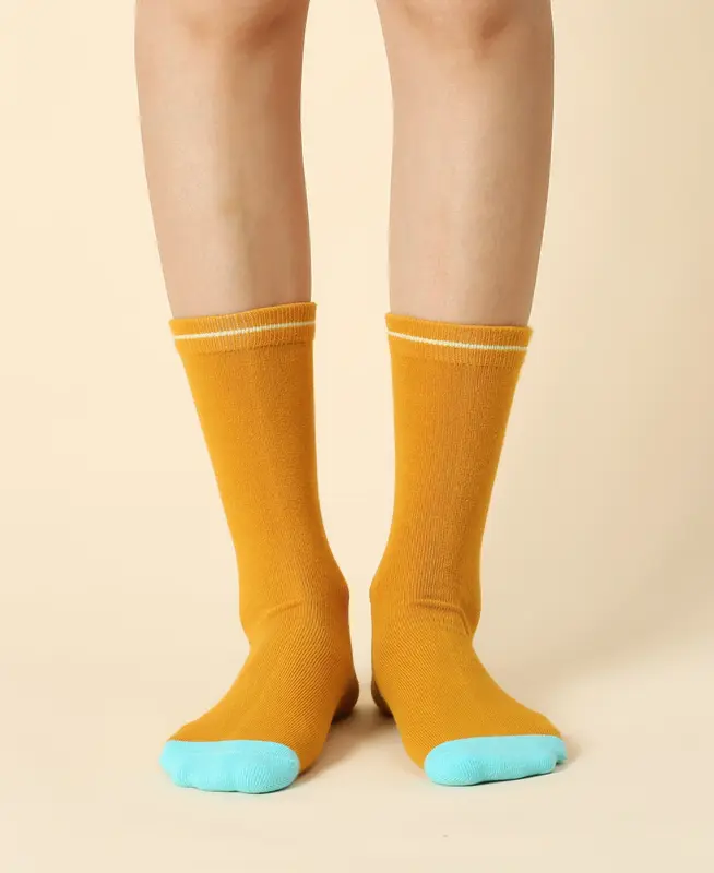Women's Solid Tan Socks