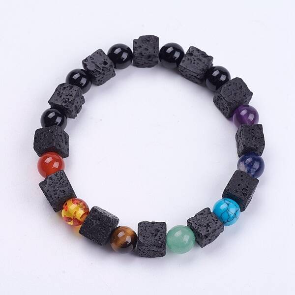 Natural Gemstone Beaded Stretch Bracelets
