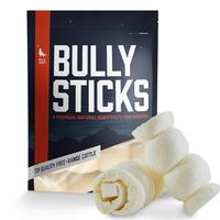 5-6” Beef Collagen Cheek Rolls (5 Pack) 100% Natural and Extra-Thick - Single-ingredient - Long-lasting for Big Dogs and Ag...