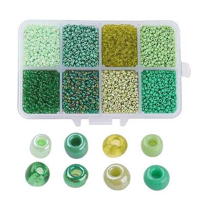 1 Box Mixed 6/0 Glass Seed Beads Round  Loose Spacer Beads