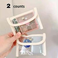 Clear Makeup Bag Set, 2 Counts/set Lightweight Multifunctional Storage Bag, Portable Storage Organizer for Home & Travel